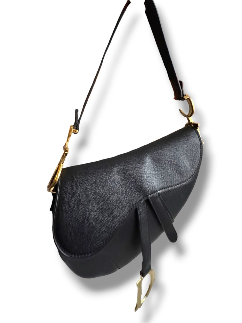 Dior Black Saddle Bag - Picture 8 of 9
